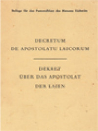 Image of Dekret über Das Apostolat Der Laien (Decretum De Apostolatu Laicorum)
