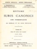 Epitome Iuris Canonici II: Liber III Codicis Iuris Canonici