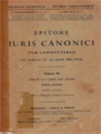 Epitome Iuris Canonici III: Liber IV Et V Codicis Iuris Canonici