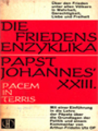 Die Friedensenzyklika Papst Johannes XXIII: Pacem In Terris