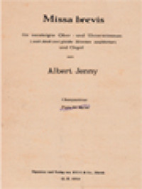 Image of Missa Brevis: Für Vereinigte Ober - Und Unterstimmen Und Orgel