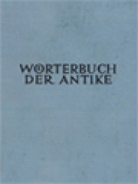 Image of Wörterbuch Der Antike: Mit Berücksichtigung Ihres Fortwirkens