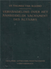 Image of Verhandeling Over Het Aanbiddelijk Sacrament Des Altaars