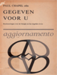 Image of Gegeven Voor U: Beschouwingen Over De Liturgie En Het Dagelijks Leven