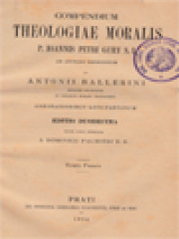 Image of Compendium Theologiae Moralis I