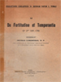 De Fortitudine Et Temperantia (2a 2ae, 123-170)
