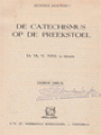 De Catechismus Op De Preekstoel