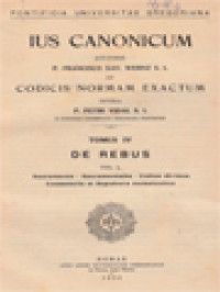 Image of Ius Canonicum Ad Codicis Normam Exactum IV: De Rebus, Vol I. Sacramenta - Sacramentalia - Cultus Divinus, Coementeria Et Sepultura Ecclesiastica