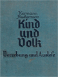Image of Kind Und Volk I: Vererbung Und Auslese