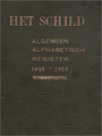 Het Schild Algemeen Alphabetisch Register 1919-1929