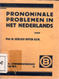 Pronominale Problemen In Het Nederlands