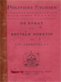Image of Politieke Studien: De Staat En De Sociale Questie