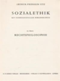 Image of Sozialethik, II Teil. Rechtsphilosophie