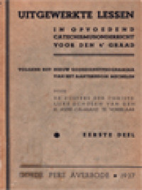 Image of Uitgewerkte Lessen In Opvoedend Catechismusonderricht (voor den 4en graad) I: Volgens Het Nieuw Godsdienstprogramma Van Het Aartsbisdom Mechelen
