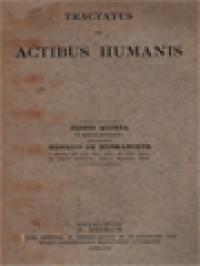 Tractatus De Actibus Humanis