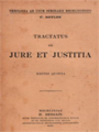 Image of Tractatus De Jure Et Justitia