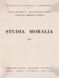Image of Studia Moralia II