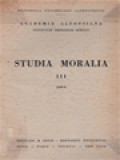 Studia Moralia III