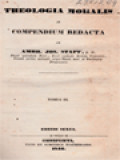 Theologia Moralis In Compendium Redacta III