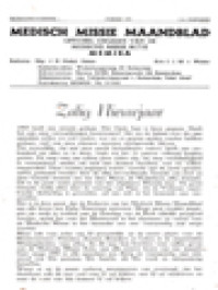 Image of Medisch Missie Maandblad: Officieel Orgaan Van De Medische Missie Actie Memisa
