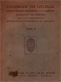 Handboek Der Liturgie II (Het Boek Van Het Aloude Gebed)