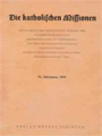 Die Katholischen Missionen, 72. Jahrgang 1953