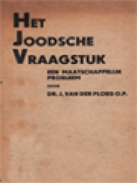 Image of Het Joodsche Vraagstuk Een Maatschappelijk Probleem
