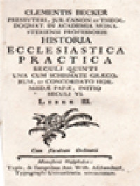 Historia Ecclesiastica Practica III