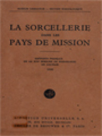 La Sorcellerie Dans Les Pays De Mission: Rapports Français De La XIVe Semaine De Missiologie De Louvain