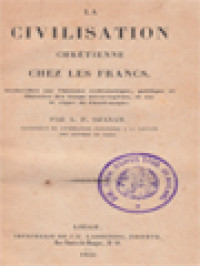 Image of La Civilisation Chrétienne Chez Les Francs