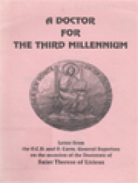 A Doctor For The Third Millennium: Letter From The O.C.D. And O.Carm. General Superiors On The Occasion Of The Doctorate Of Saint Therese Of Lisieux