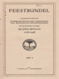 Feestbundel: 150 Jarig Bestaan 1778-1928, Deel II