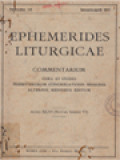 Ephemerides Liturgicae 1932