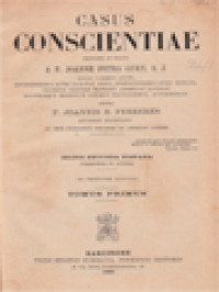 Image of Casus Conscientiae I