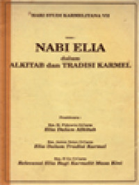 Nabi Elia Dalam Alkitab Dan Tradisi Karmel