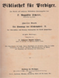 Bibliothek Für Prediger, Zweiter Band: Die Sonntage Des Kirchenjahres. II. Der Oster-Zyklus, Vom Sonntag Septuagesima Bis Christi Himmelfahrt