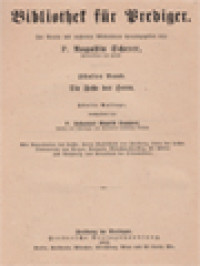 Image of Bibliothek Für Prediger Fünfter Band: Die Feste Des Herrn