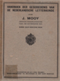 Image of Handboek Der Geschiedenis Van De Nederlandsche Letterkunde