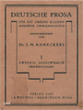 Deutsche Prosa I: Zwanzig Ausgewählte Erzählungen