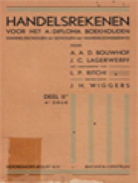 Image of Handelsrekenen: Voor Het A-Diploma Boekhouden, Handelsscholen En Scholen Met Handelsonderwijs II B