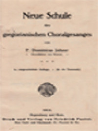 Image of Neue Schule Des Gregorianischen Choralgesanges
