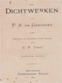 De Dichtwerken Van P. A. De Genestet I