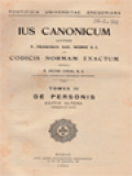 Ius Canonicum Ad Codicis Normam Exactum II: De Personis