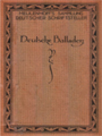 Image of Deutsche Balladen, Eine Auswahl Der Besten Deutschen Balladen, Neuere Zeit I