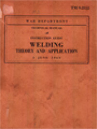 Image of Instruction Guide Welding Theory And Application