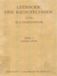 Leerboek Der Radiotechniek I: Gelijk- En Wisselstroomtechniek