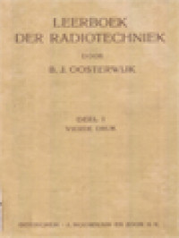 Leerboek Der Radiotechniek II: Hulptoestellen En Inleiding Tot De Radiotechniek