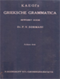 Image of Kaegi's Grieksche Grammatica
