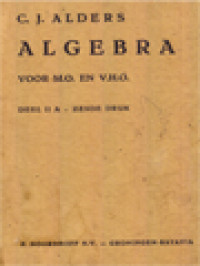 Algebra voor M.O. En V.H.O. Dell II A