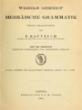 Wilhelm Gesenius' Hebräische Grammatik